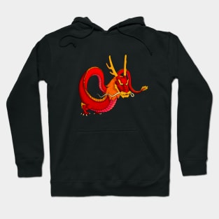 Red chinese dragon Hoodie